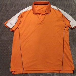 Men’s Ping Golf orange / white polo, size XXL